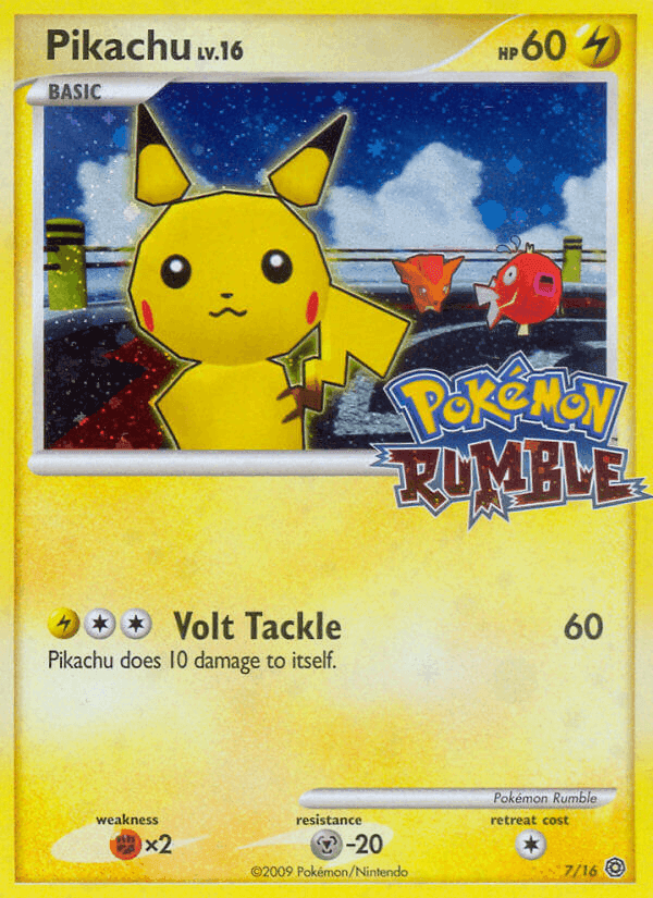 Pikachu, carta 7 de Pokémon Rumble