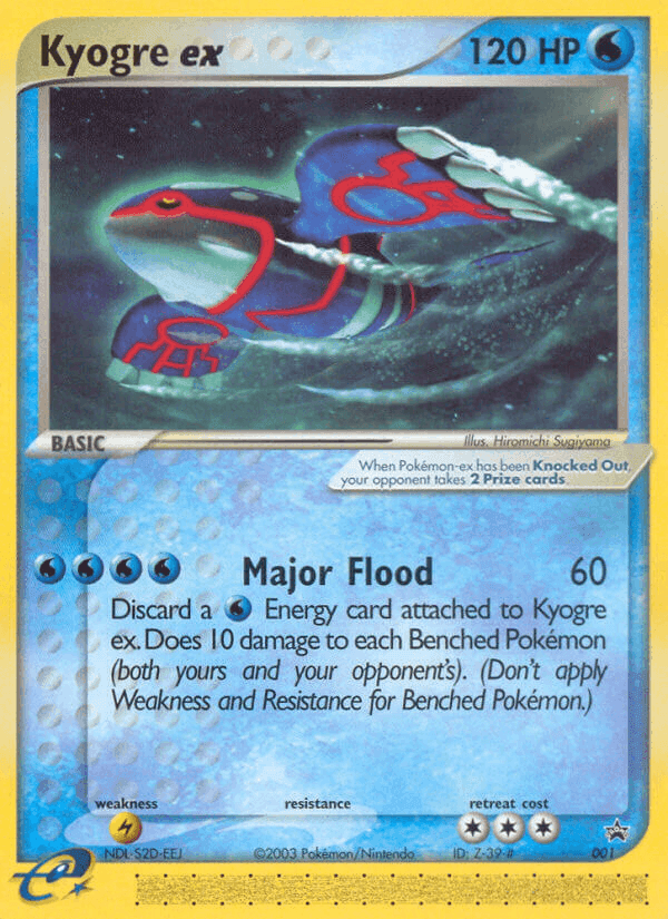 Kyogre ex, carta 1 di Nintendo Black Star Promos