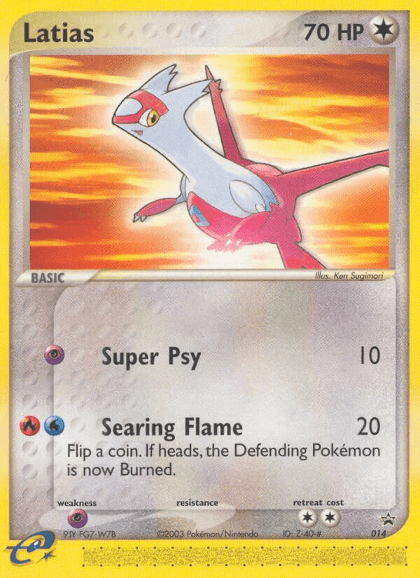 Latias, carta 14 di Nintendo Black Star Promos
