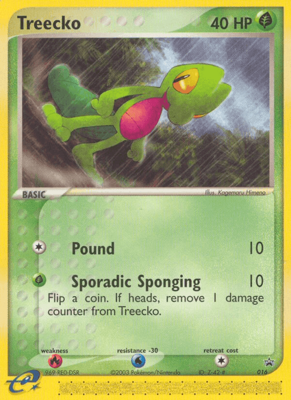 Treecko, carta 16 di Nintendo Black Star Promos