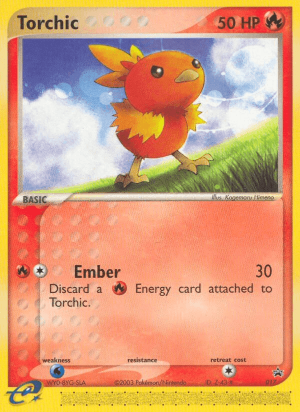 Torchic, carta 17 di Nintendo Black Star Promos