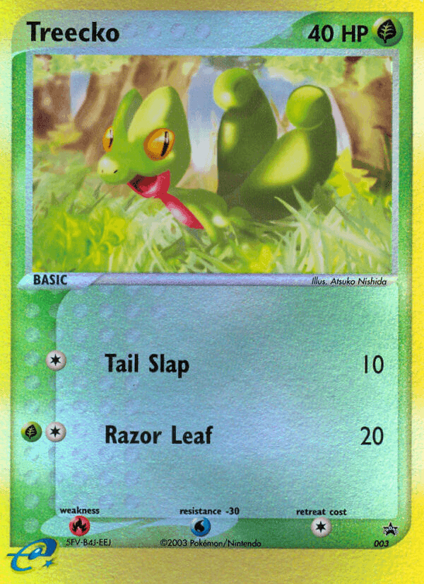 Treecko, carta 3 di Nintendo Black Star Promos