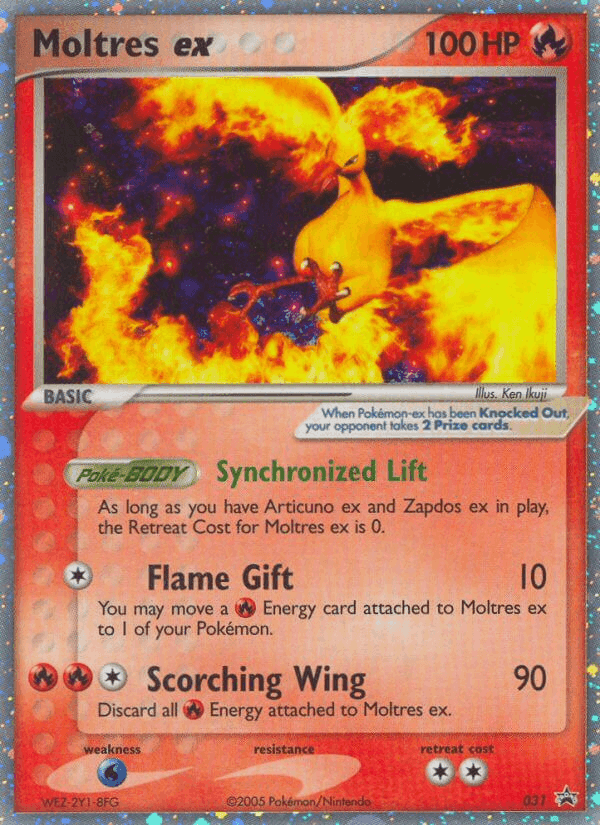 Moltres ex, carta 31 di Nintendo Black Star Promos