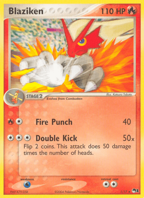 Blaziken, carta 1 di POP Serie 1