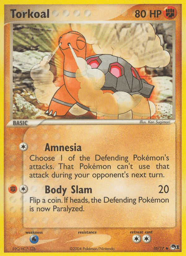 Torkoal, carta 10 de POP Series 1
