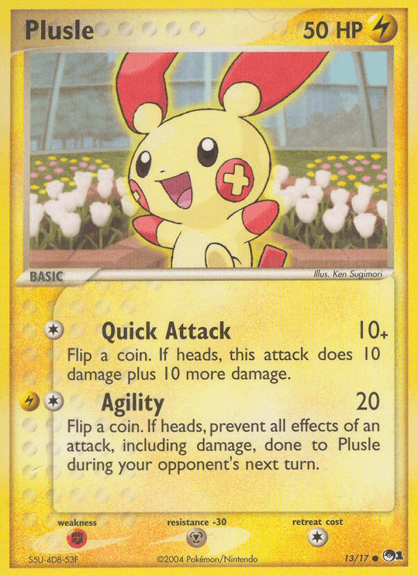 Plusle, carta 13 de POP Series 1