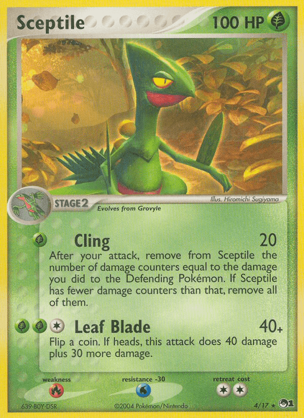 Sceptile, carta 4 di POP Serie 1