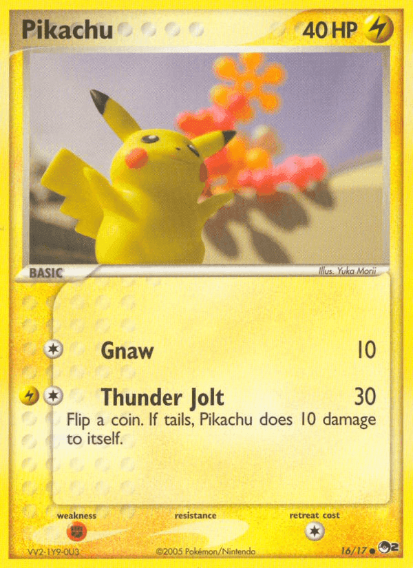 Pikachu, carta 16 di POP Serie 2