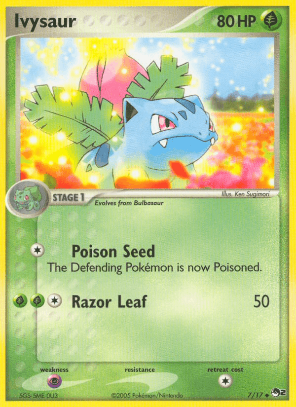 Ivysaur, carta 7 di POP Serie 2