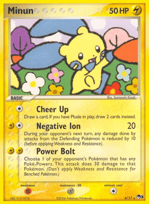 Minun, carta 4 de POP Series 3