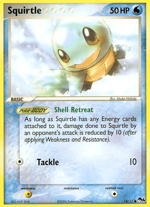 Squirtle, carta 14 di POP Serie 4