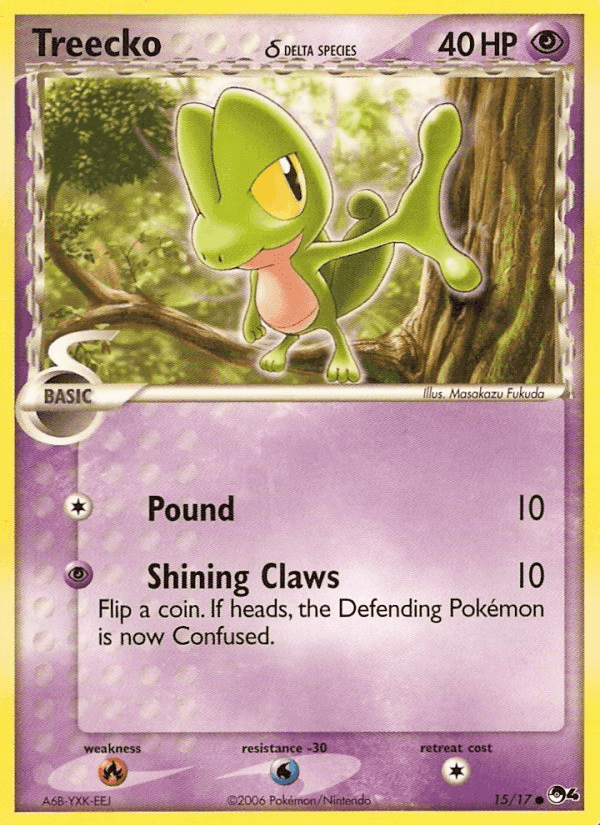 Treecko δ, carta 15 di POP Serie 4