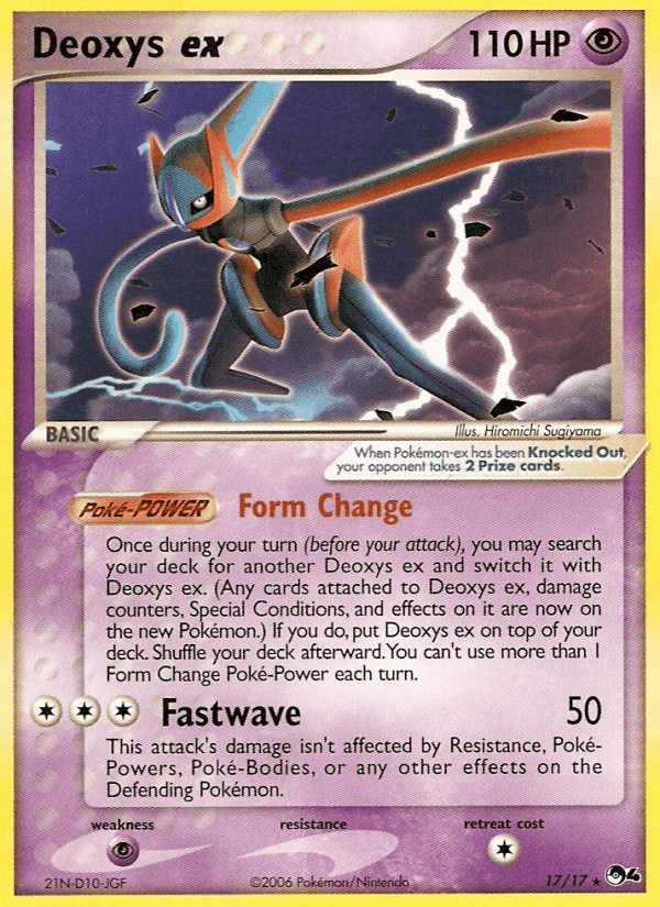 Deoxys ex, carta 17 di POP Serie 4