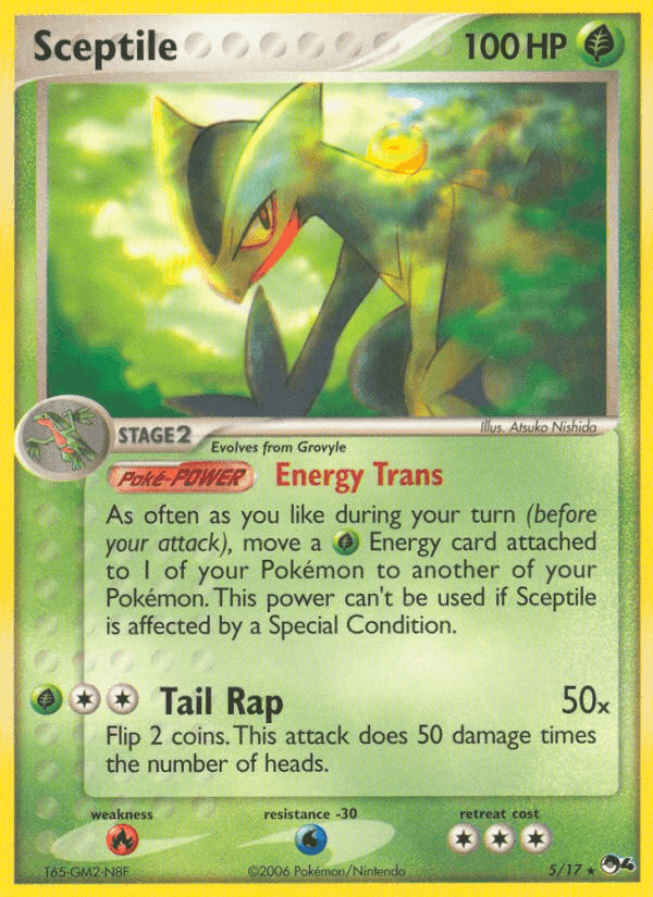 Sceptile, card 5 from POP Series 4