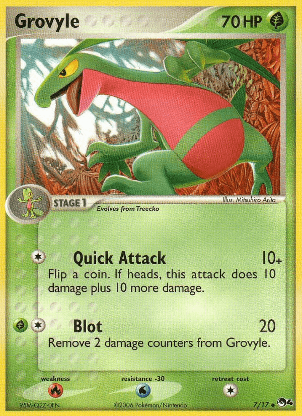 Grovyle, carta 7 de POP Series 4