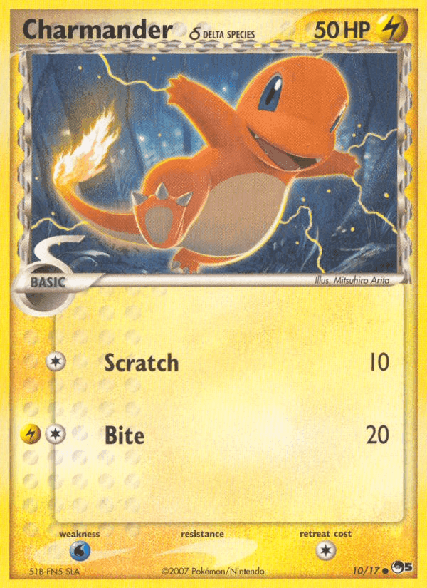Charmander δ, carte 10 de POP Series 5