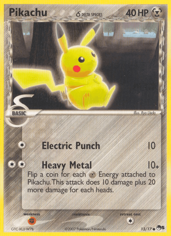Pikachu δ, carte 13 de POP Series 5
