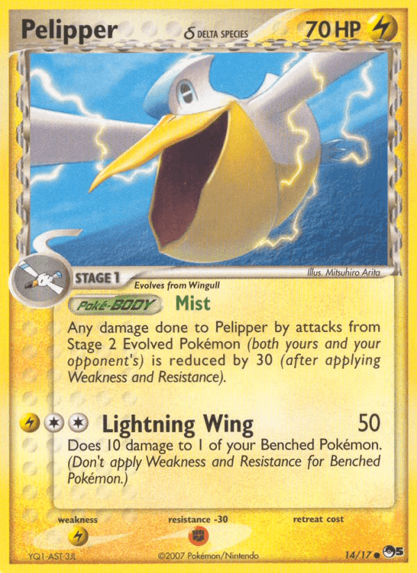 Pelipper δ, carte 14 de POP Series 5
