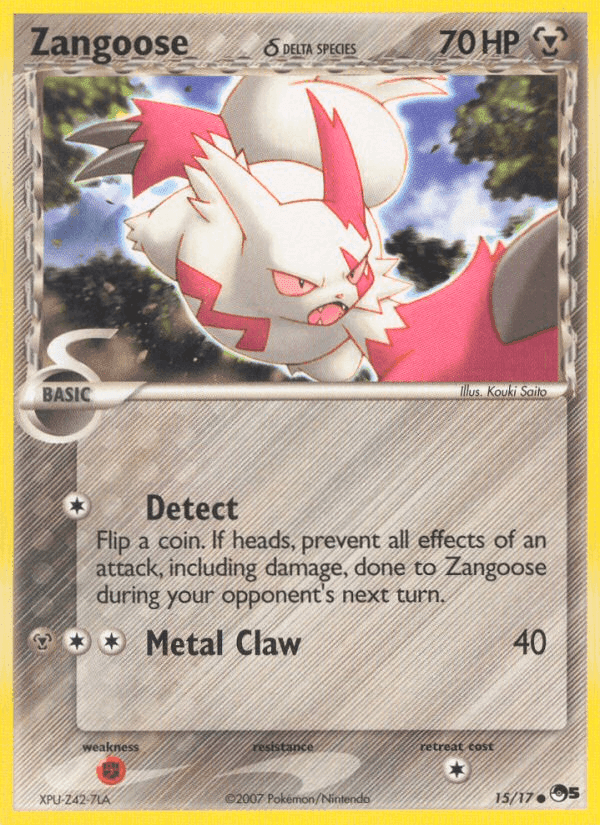 Zangoose δ, carte 15 de POP Series 5
