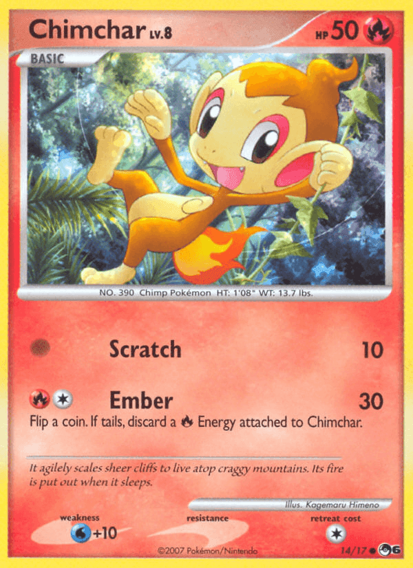 Chimchar, carta 14 de POP Series 6