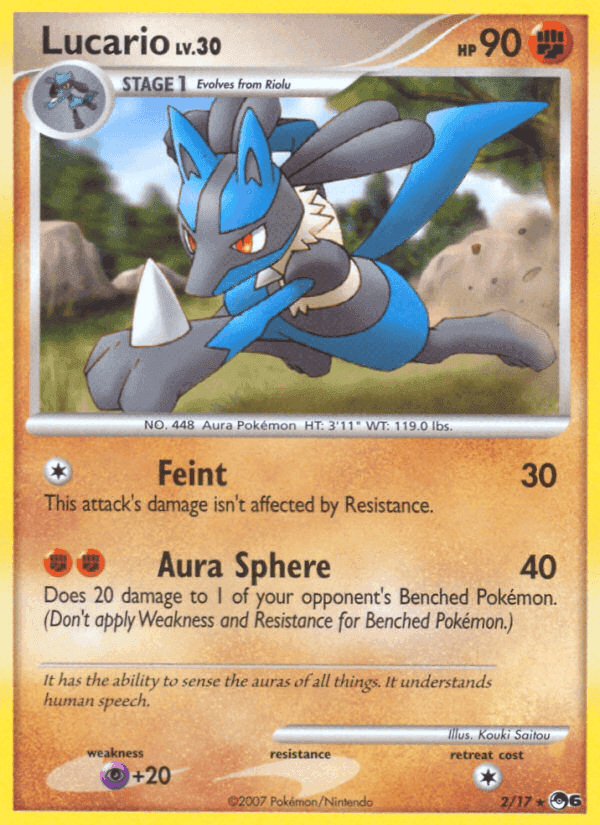 Lucario, carta 2 di POP Series 6