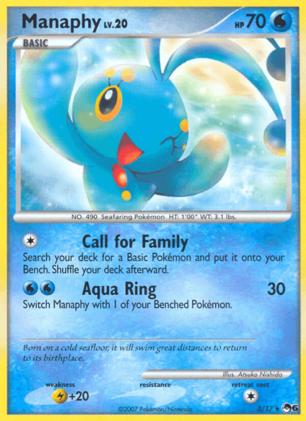 Manaphy, carte 3 de POP Series 6