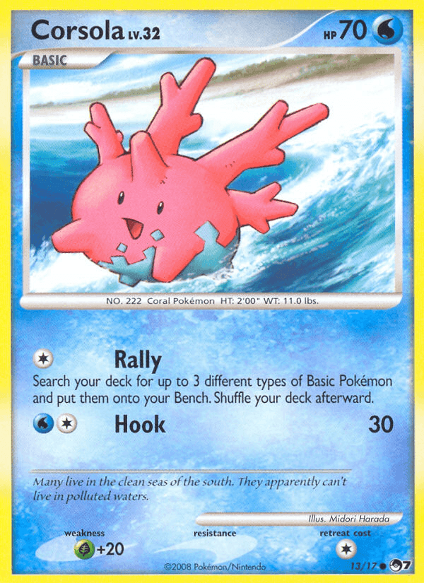 Corsola, carta 13 di POP Serie 7