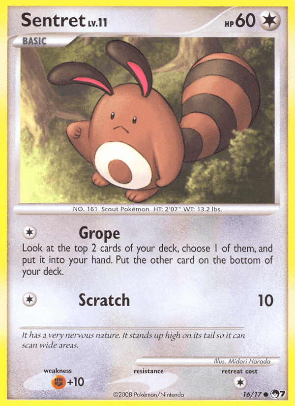 Sentret, carta 16 di POP Serie 7