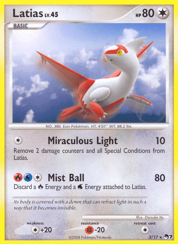 Latias, carta 3 di POP Serie 7