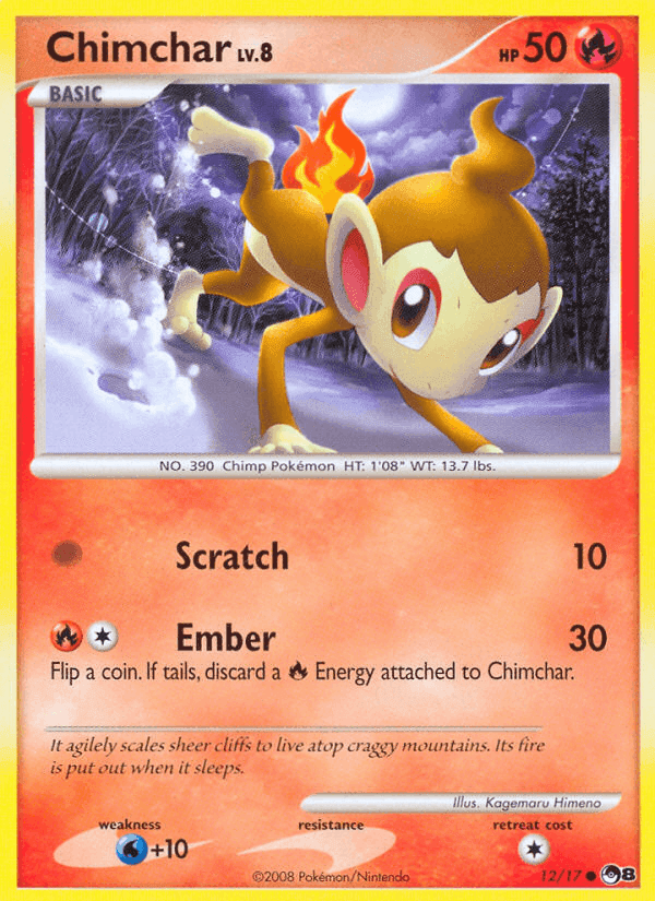 Chimchar, carte 12 de POP Series 8