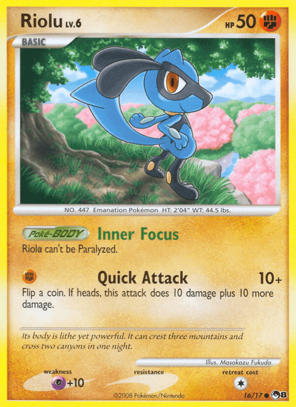 Riolu, carte 16 de POP Series 8