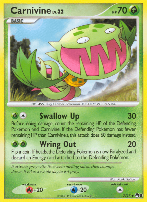 Carnivine, carte 7 de POP Series 8