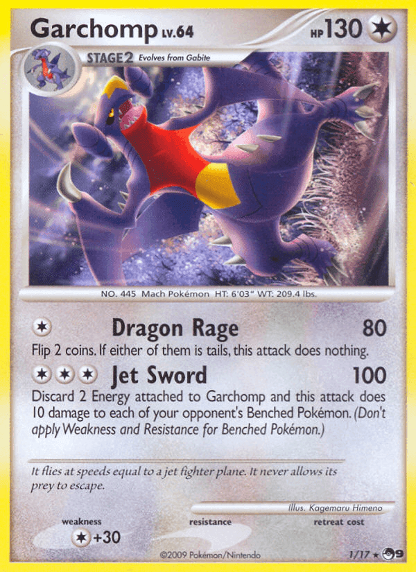Garchomp, carta 1 di POP Serie 9