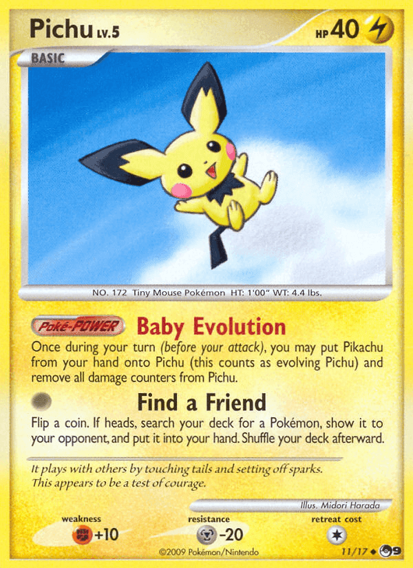 Pichu, carta 11 de POP Series 9