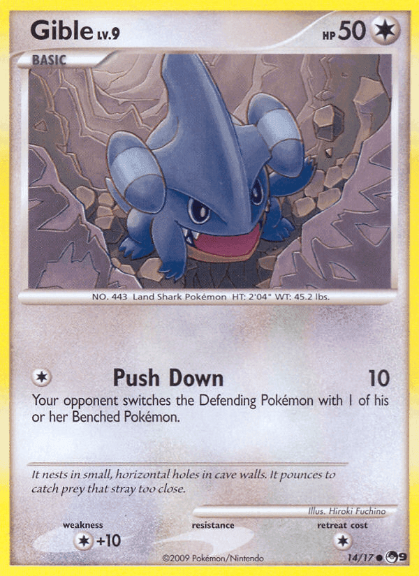 Gible, card 14 from POP Series 9