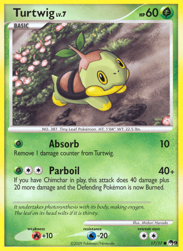 Turtwig, carta 17 de POP Series 9