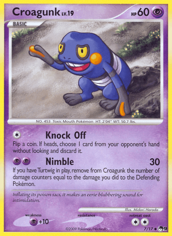Croagunk, card 7 from POP Series 9