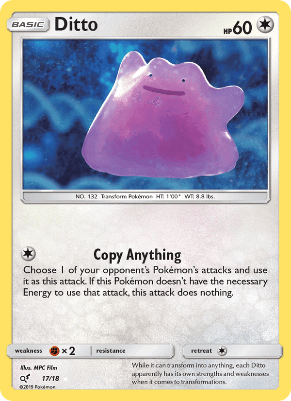 Ditto, card 17 from Detective Pikachu