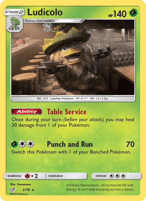 Detective Pikachu の 2 番、Ludicolo