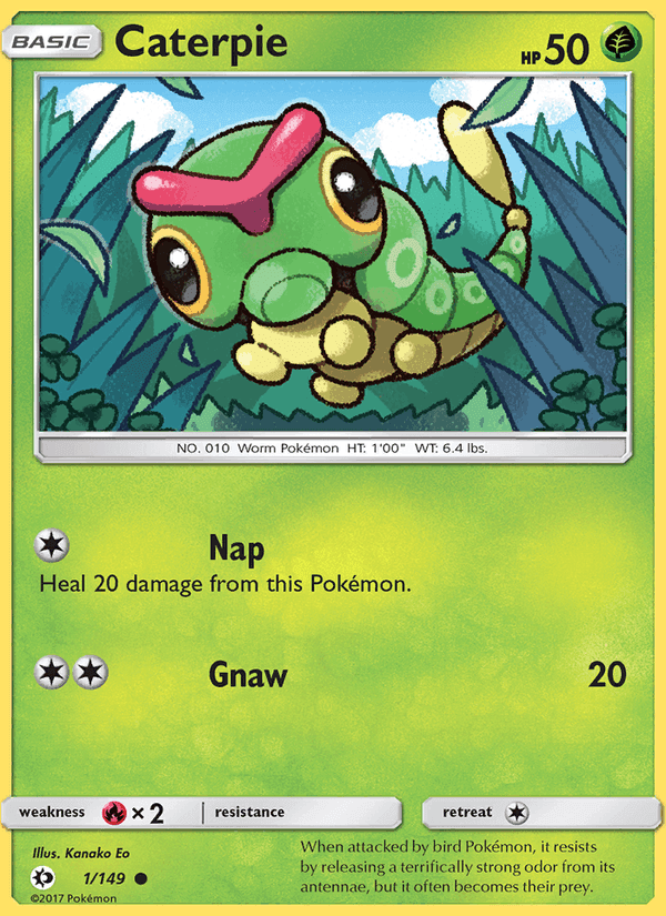 Caterpie, carte 1 de Sun & Moon
