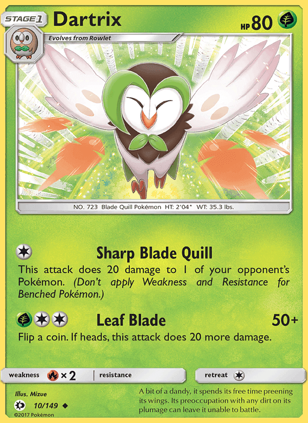 Sun & Moon の 10 番、Dartrix
