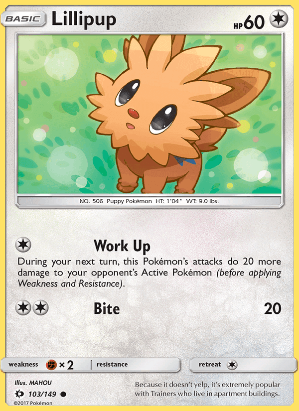 Lillipup, card 103 from Sun & Moon