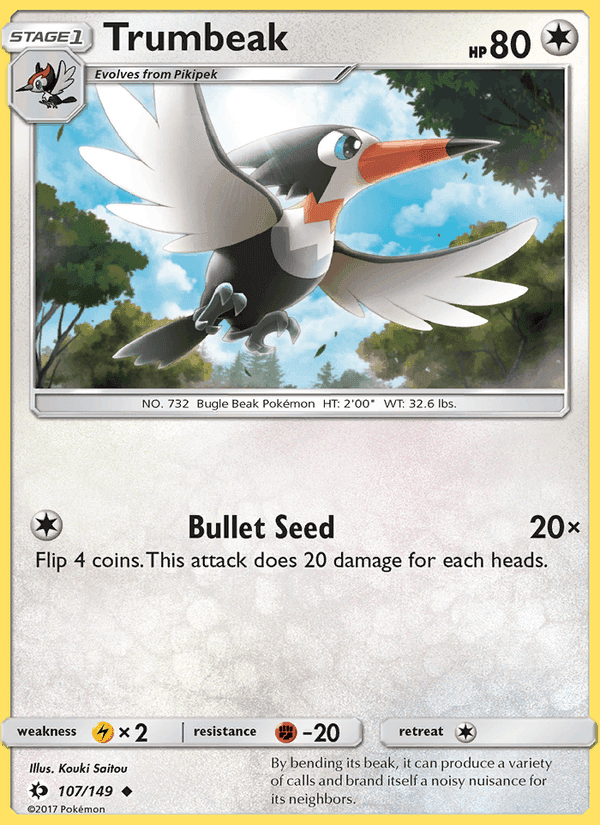 Trumbeak, card 107 from Sun & Moon