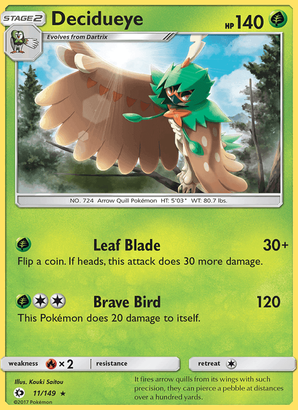 Sun & Moon の 11 番、Decidueye