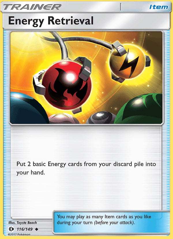 Energy Retrieval, card 116 from Sun & Moon