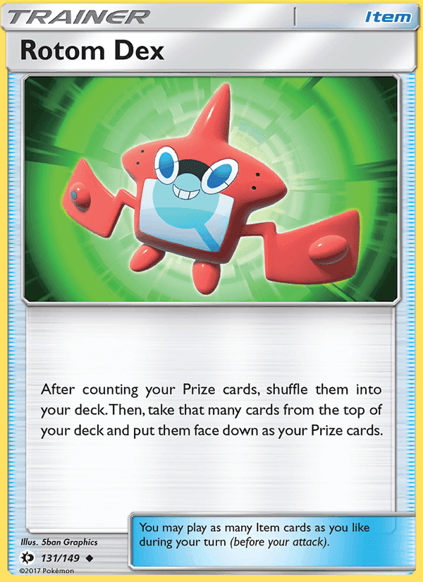 Rotom Dex, card 131 from Sun & Moon