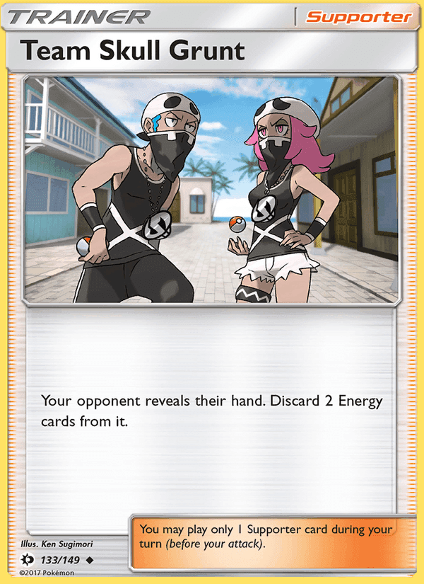 Team Skull Grunt, card 133 from Sun & Moon