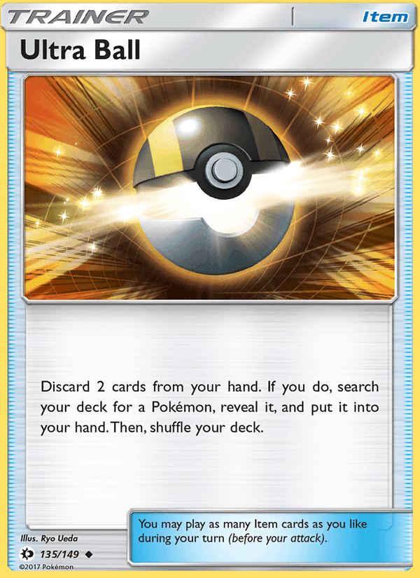 Ultra Ball, card 135 from Sun & Moon