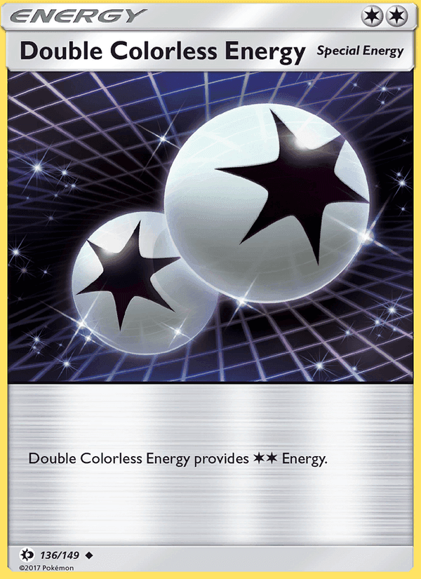Double Colorless Energy, card 136 from Sun & Moon