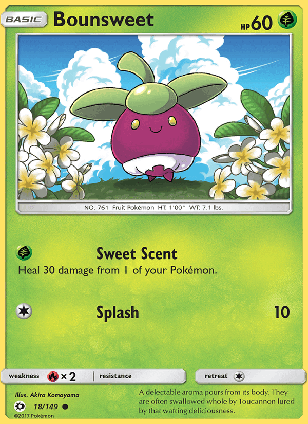 Bounsweet, carta 18 de Sun & Moon